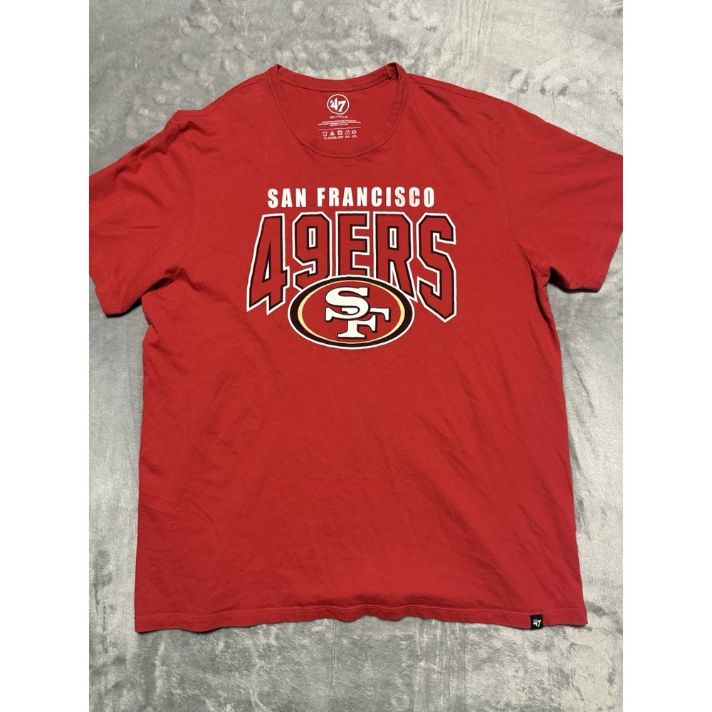 '47 Brand San Francisco 49ers T Shirt Mens XXL Red NFL Football Tee